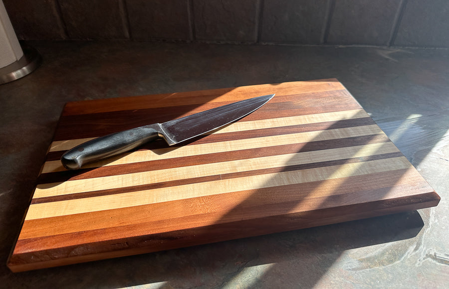 Walnut, Cherry, and Maple Cutting Board