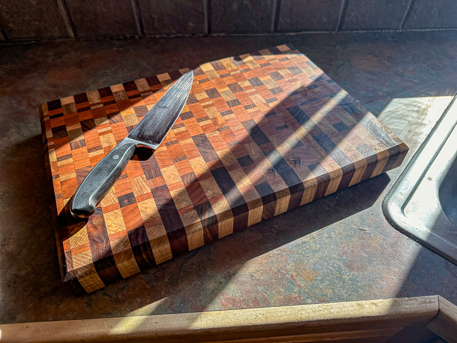 Walnut and Cherry End Grain Cutting Board