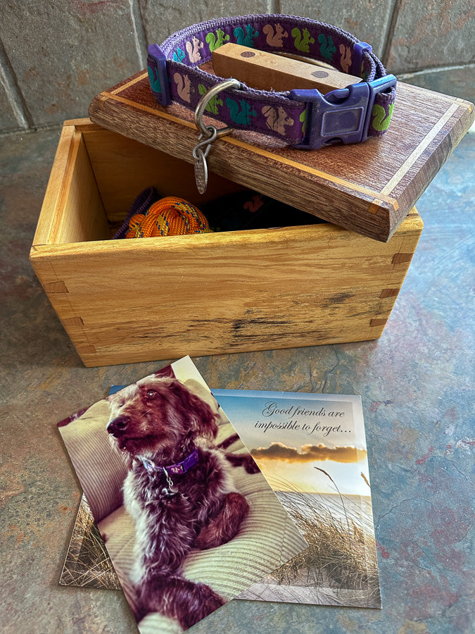 Dovetail Keepsake Box - Spalted Maple with Mahogany Lid